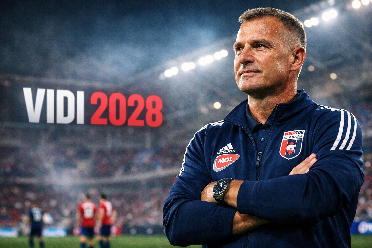 Pető Tamás a stadionban