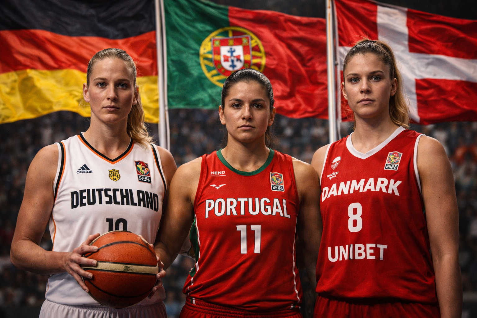 Nemzetközi kosárlabda csapatok együtt