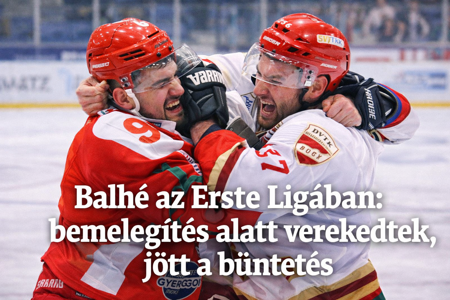 Hoki harc a bemelegítés közben