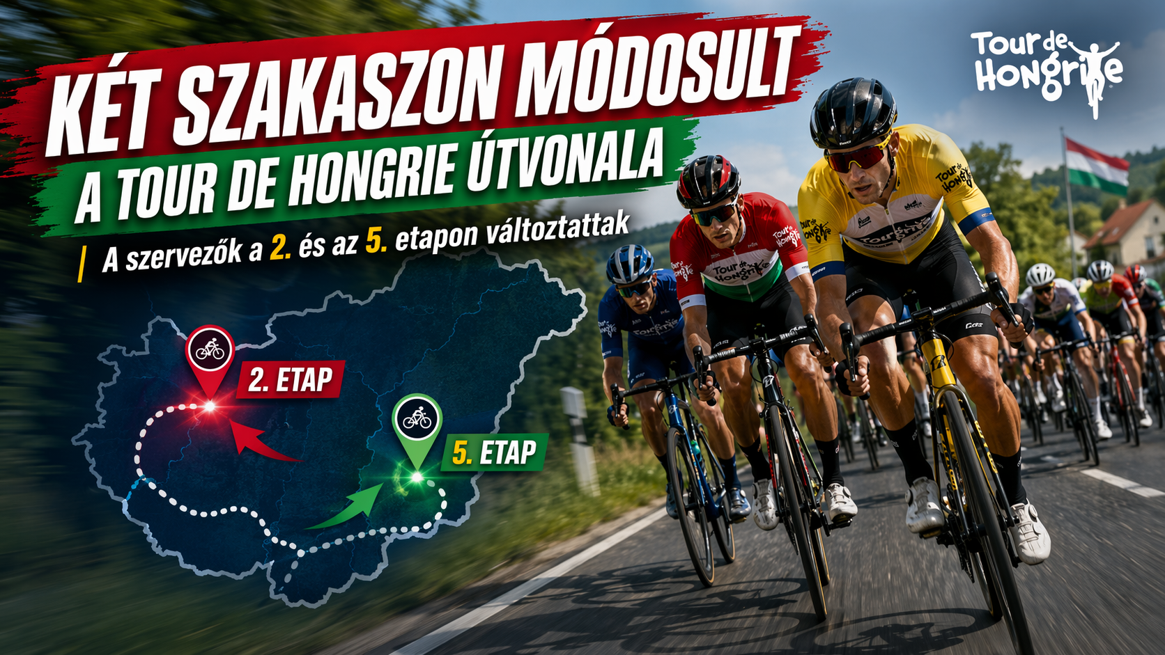 Tour de Hongrie útvonala,