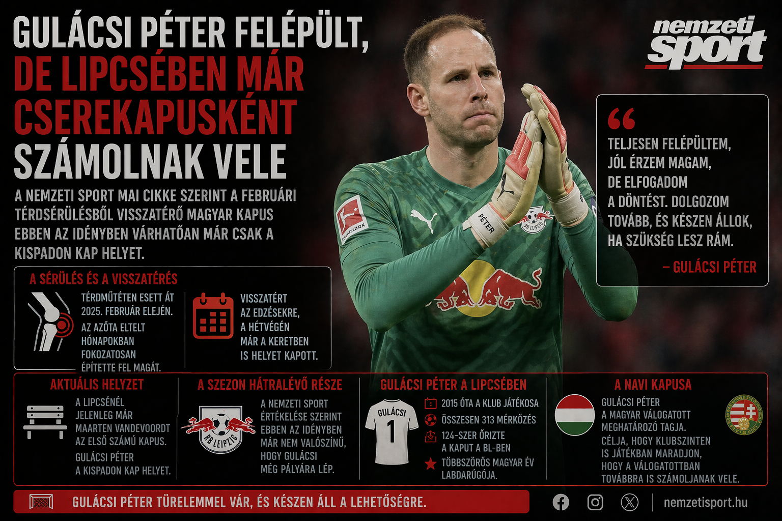 Gulácsi Péter visszatérése és helyzete