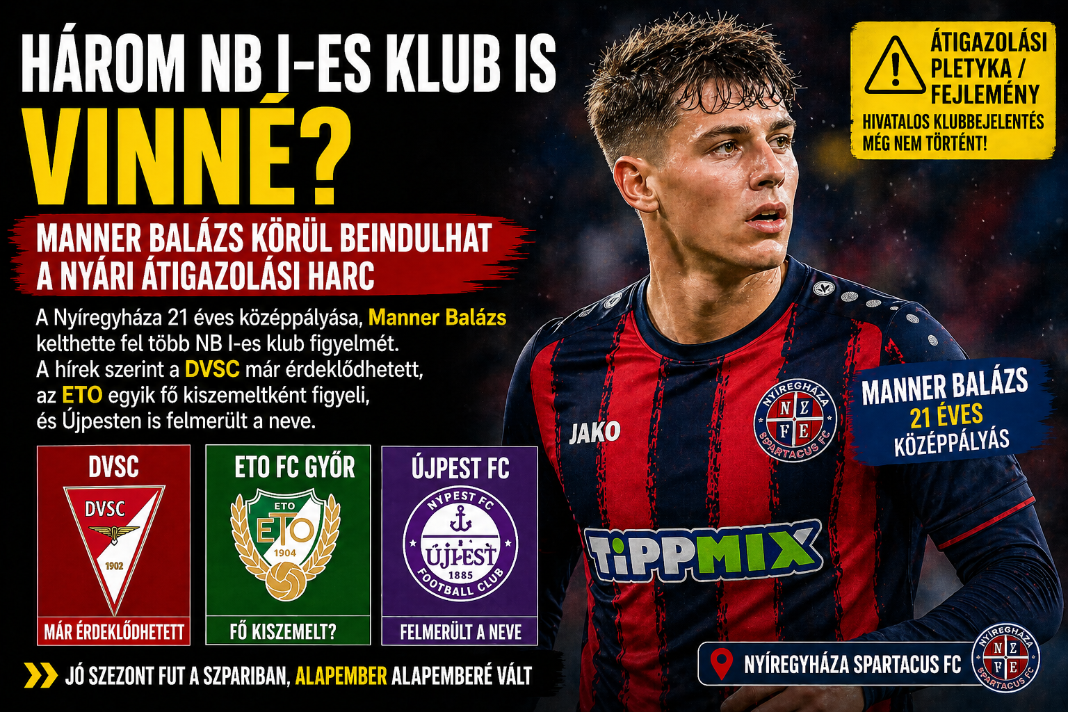 Manner Balázs átigazolási pletykák