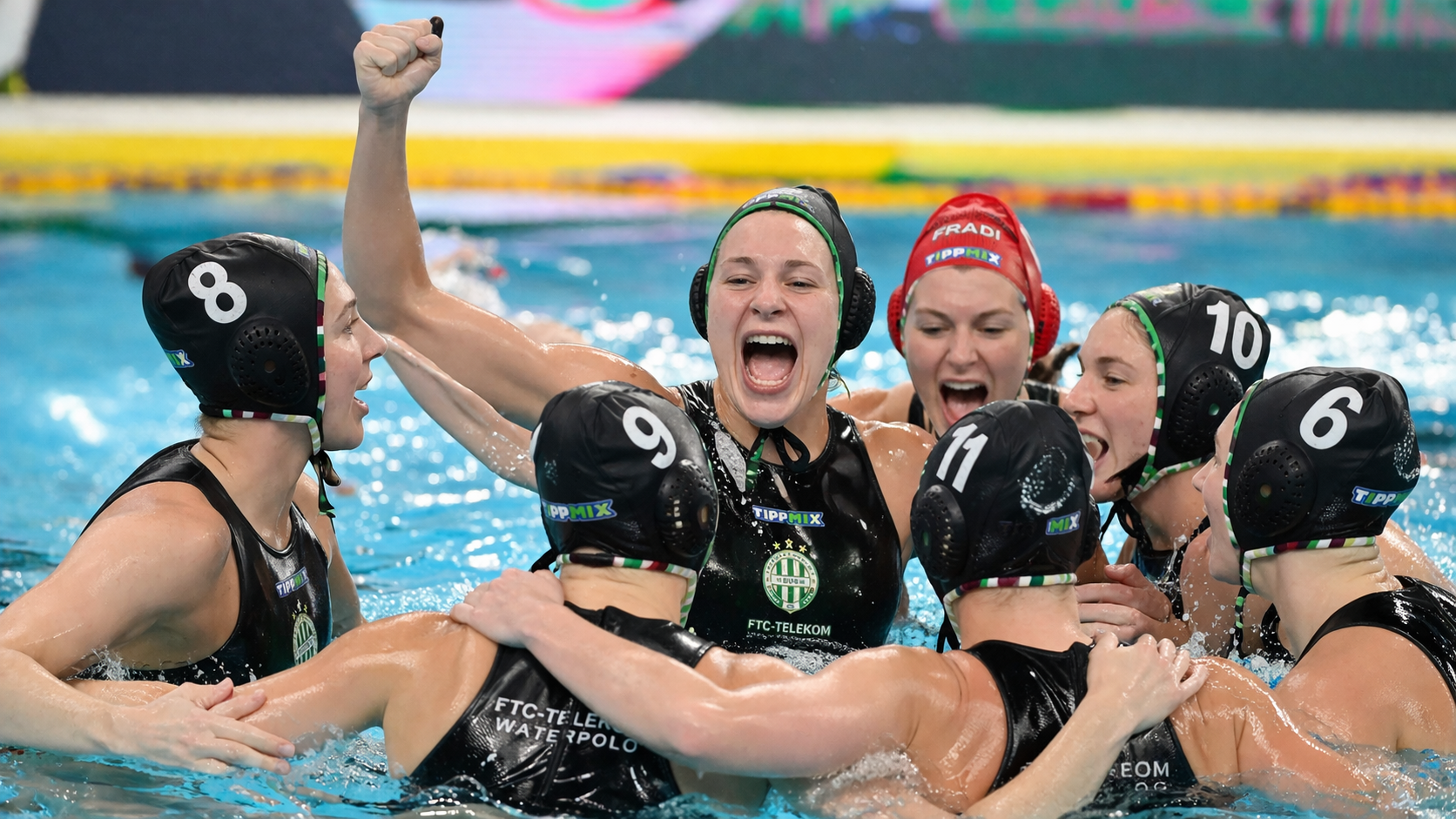 Vizes ünneplés a pólócsapatnak