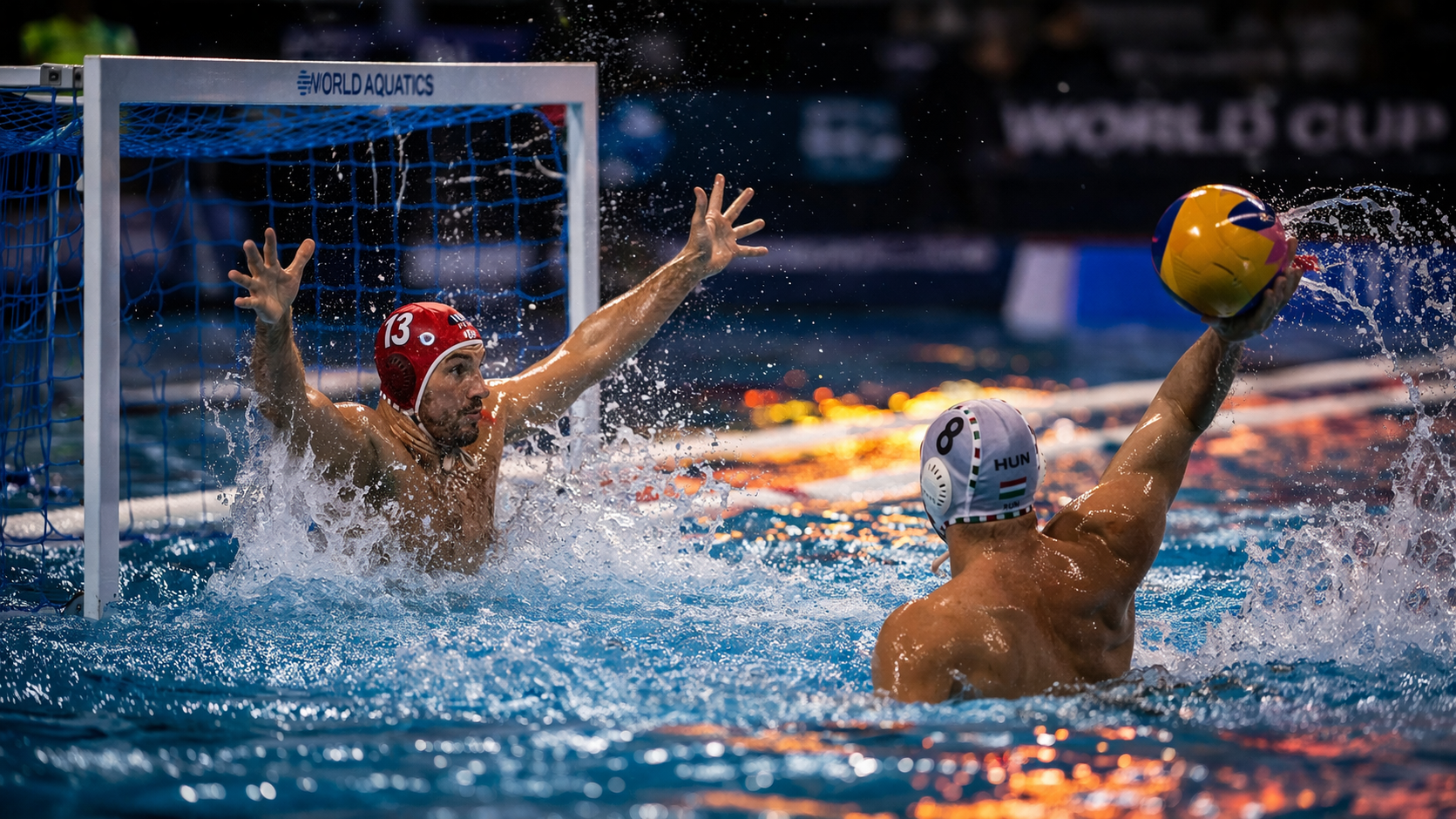 Vízilabda világbajnoki pillanat