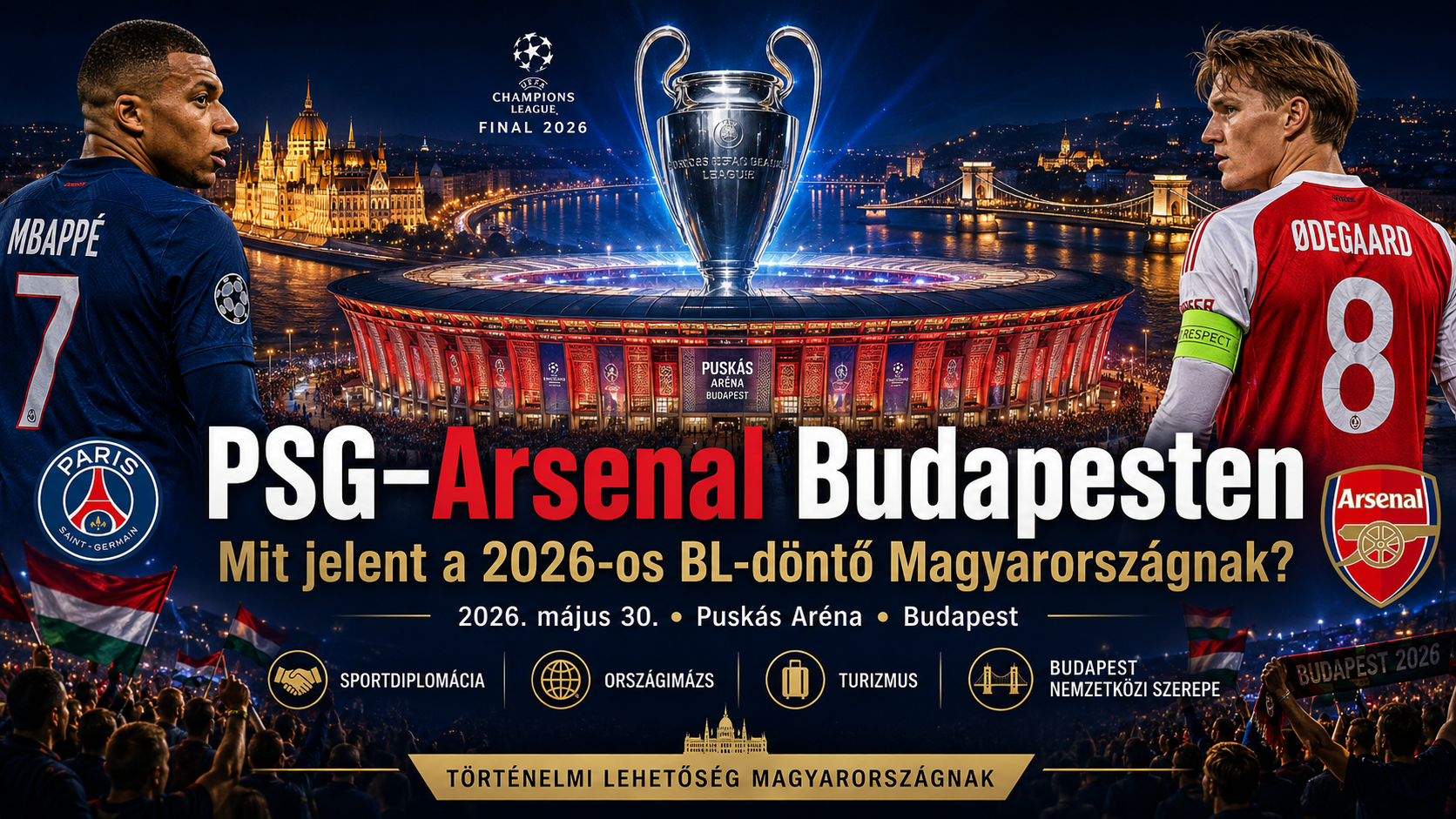Champions League final in Budapest 2026