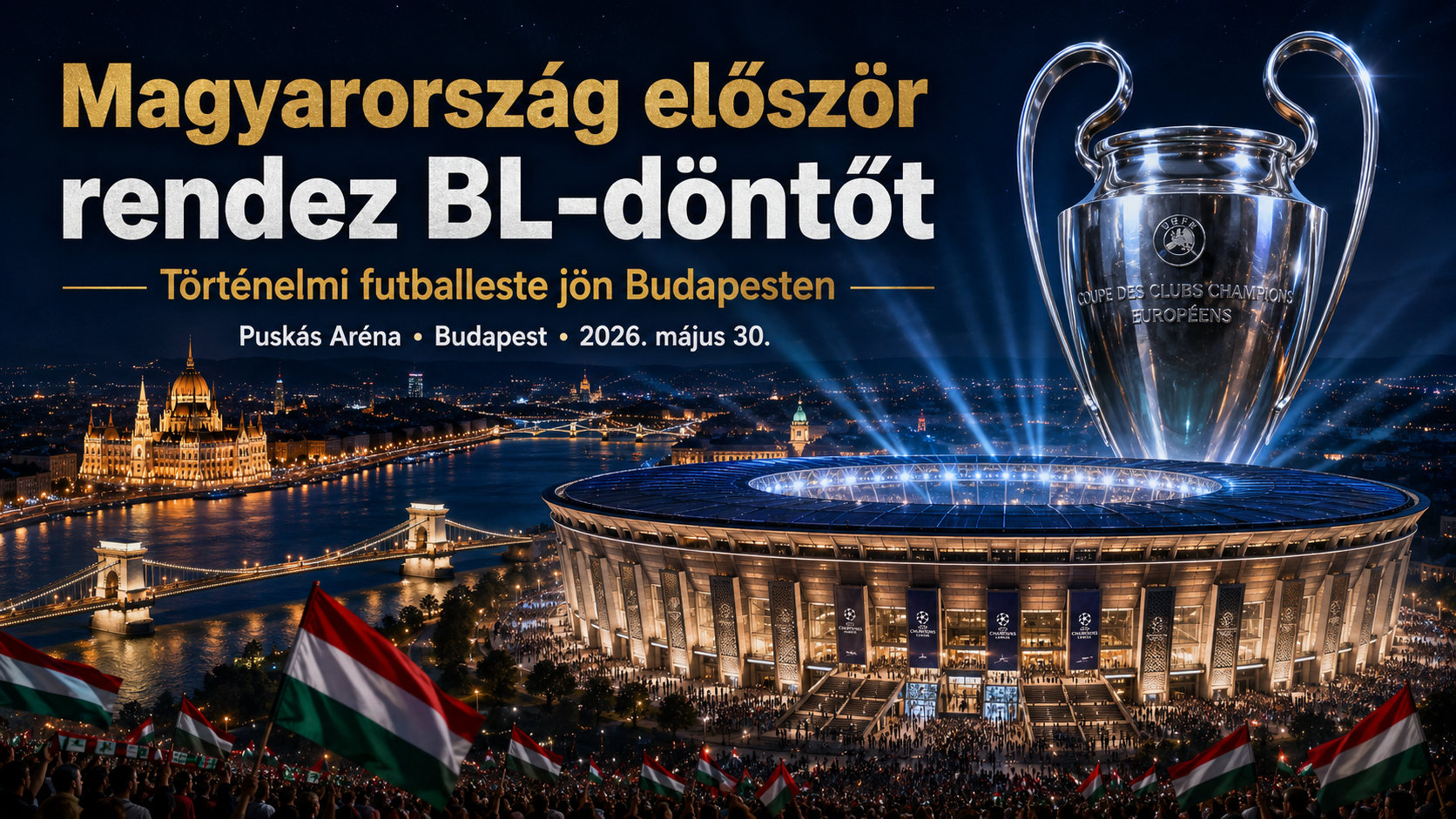 Magyarország először rendez BL döntőt