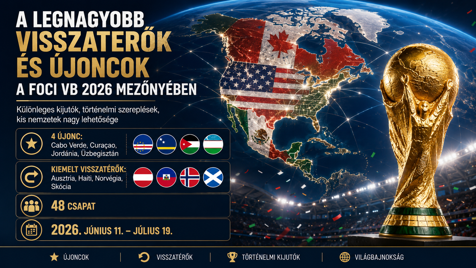 legnagyobb visszatérők és újoncok