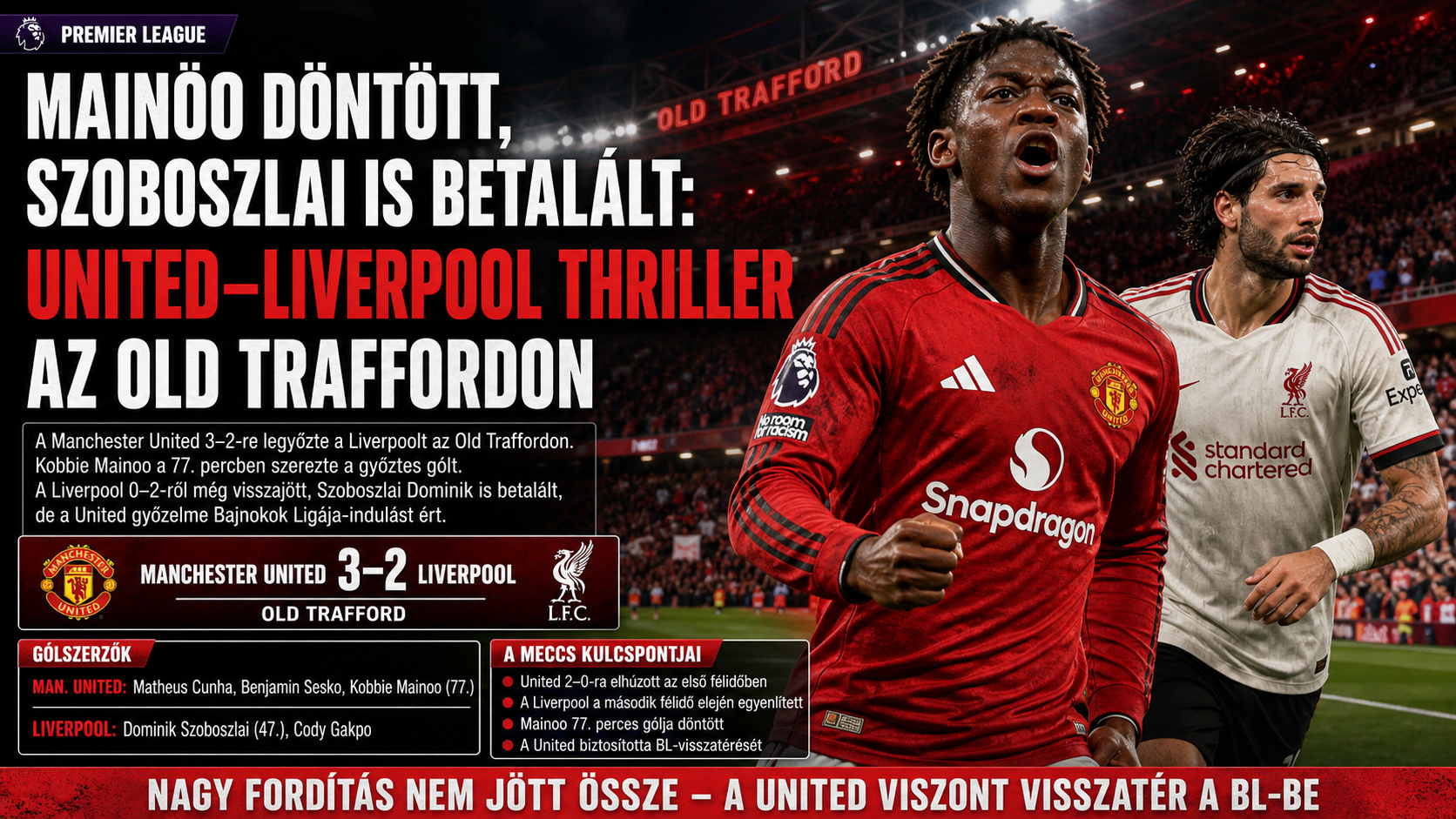 United’s thrilling victory over Liverpool