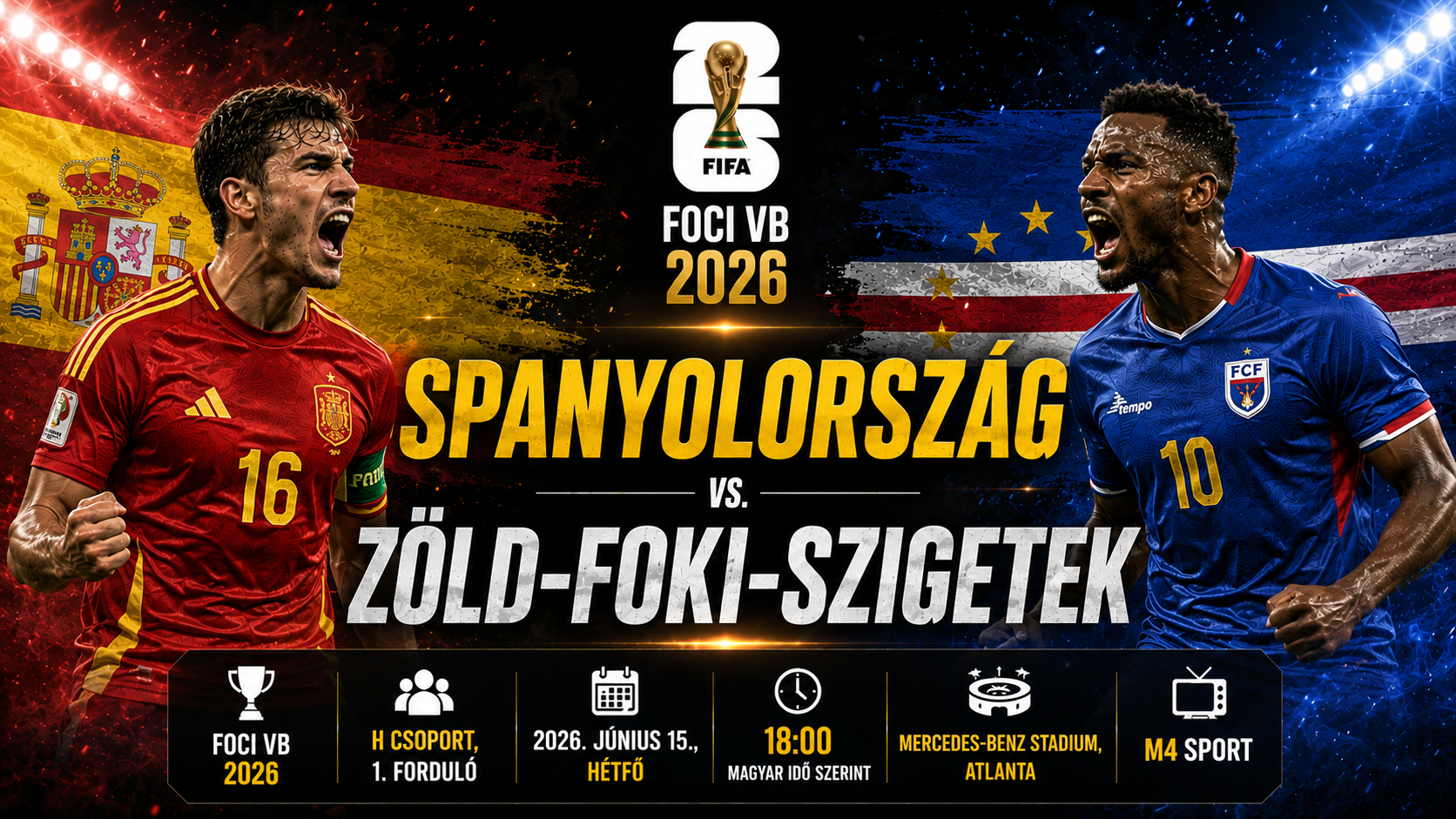 Spanyolország vs Zöld-foki-szigetek 2026
