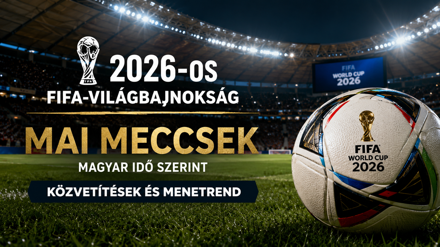 2026-os FIFA-világbajnokság közvetítés
