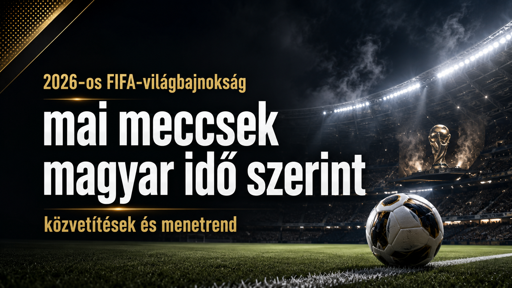 Mai meccsek - FIFA 2026