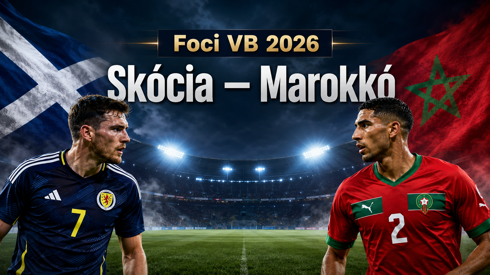 Foci VB 2026: Skócia vs Marokkó