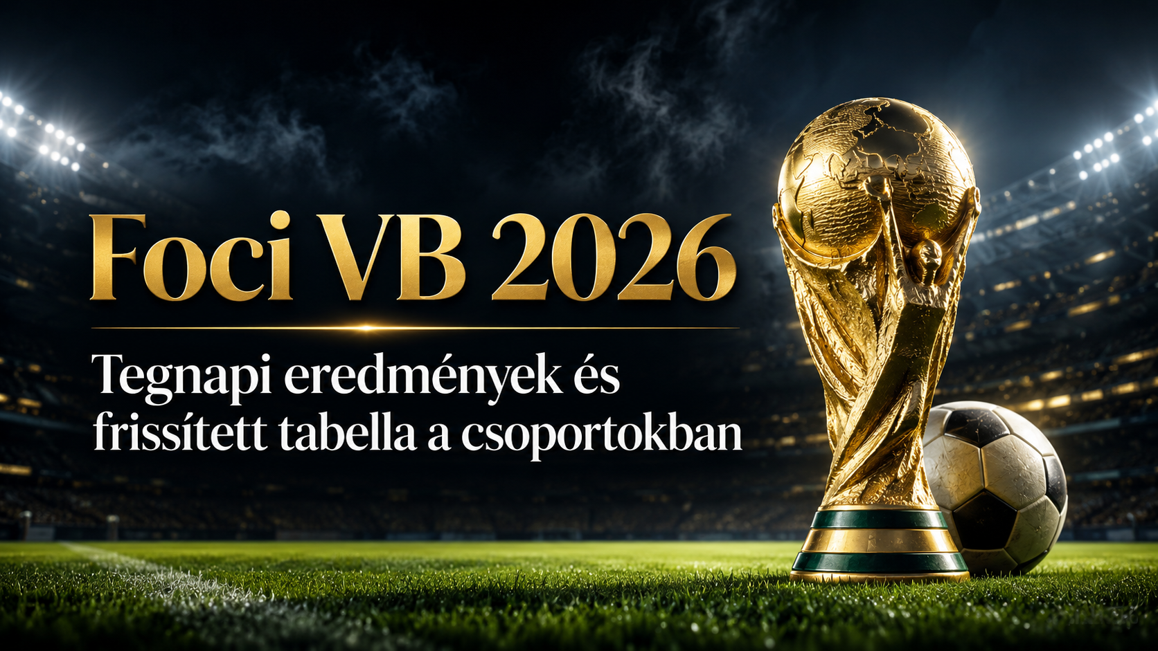 Foci VB 2026 promóciós grafika