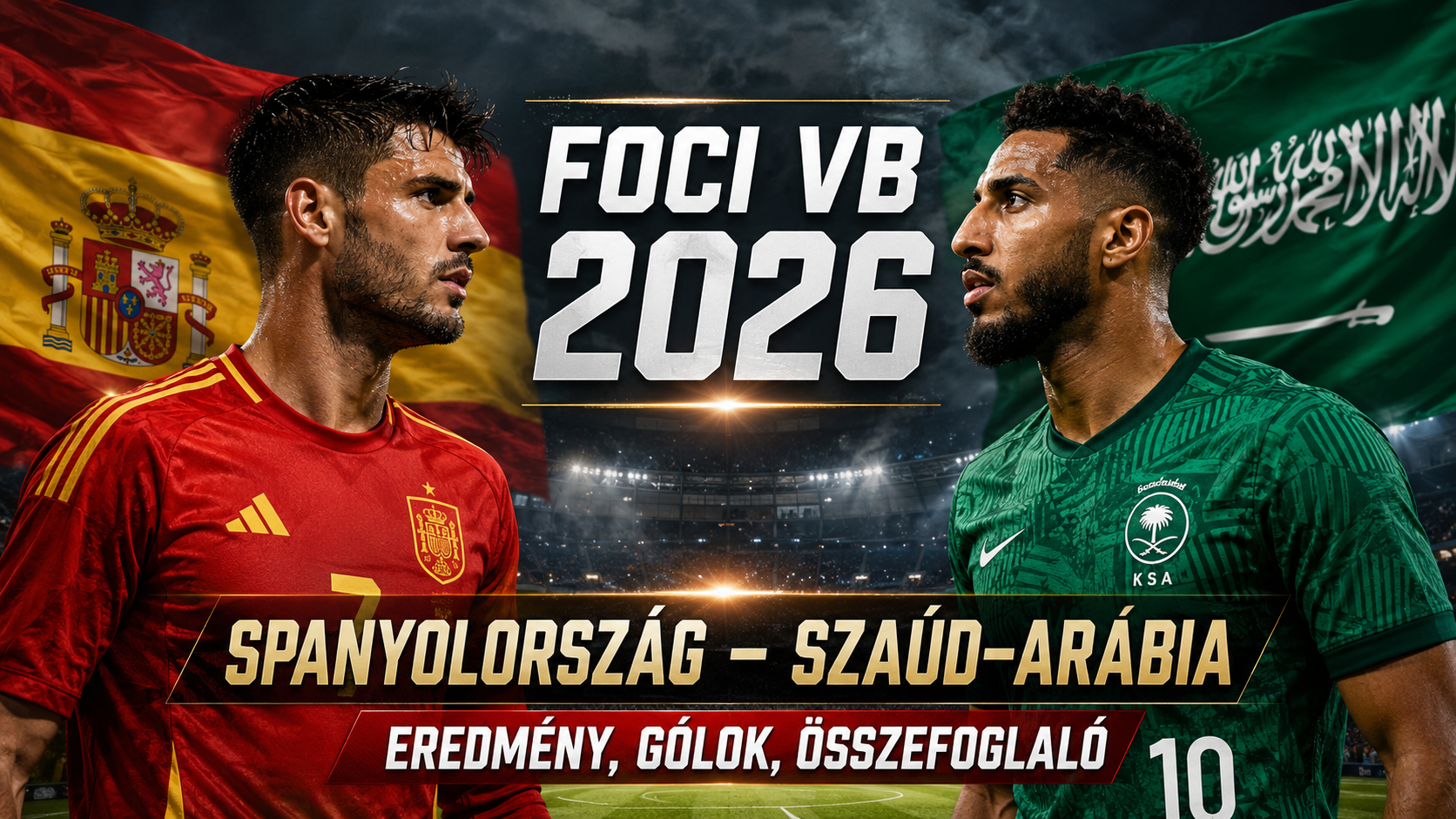 Foci VB 2026: Spanyolország vs Szaúd-Arábia