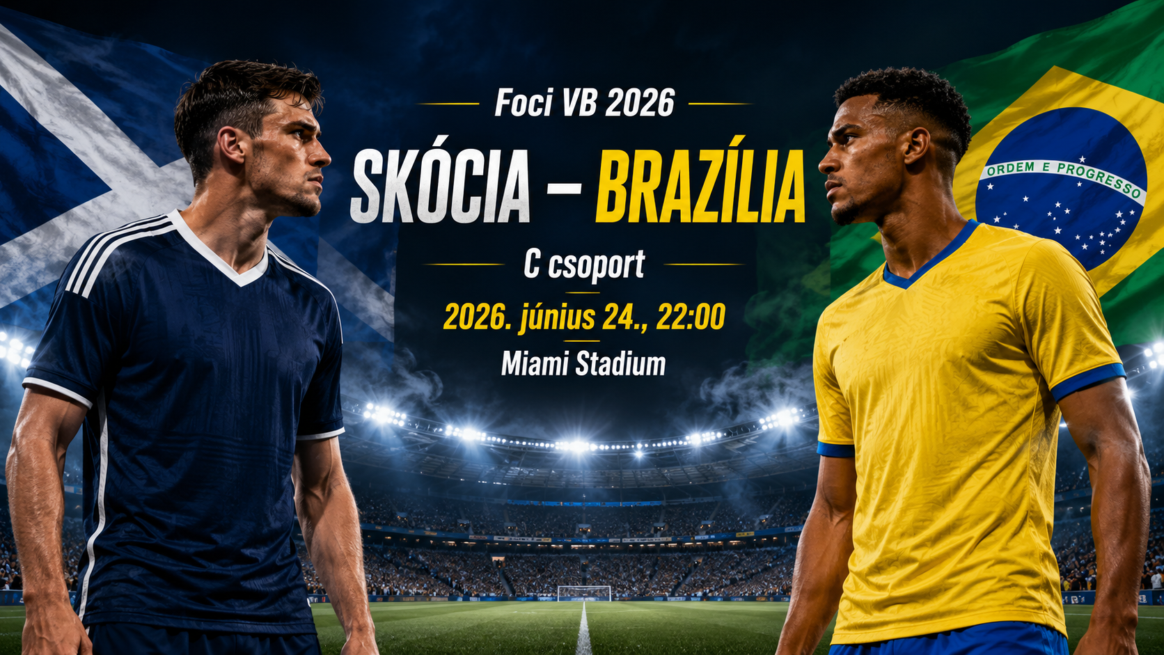 Foci VB 2026: Skócia – Brazília