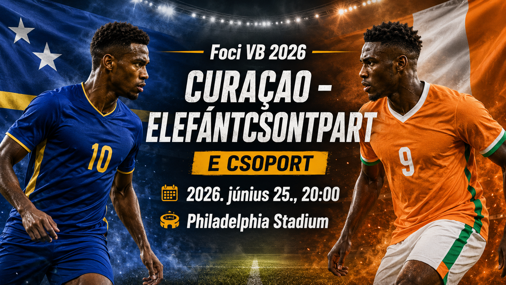 Foci VB 2026: Curaçao vs Elefántcsontpart