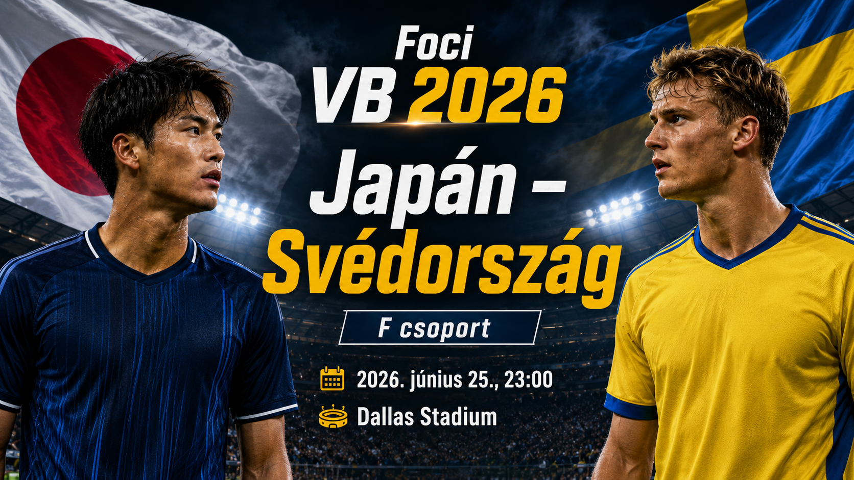 Japán – Svédország vb 2026