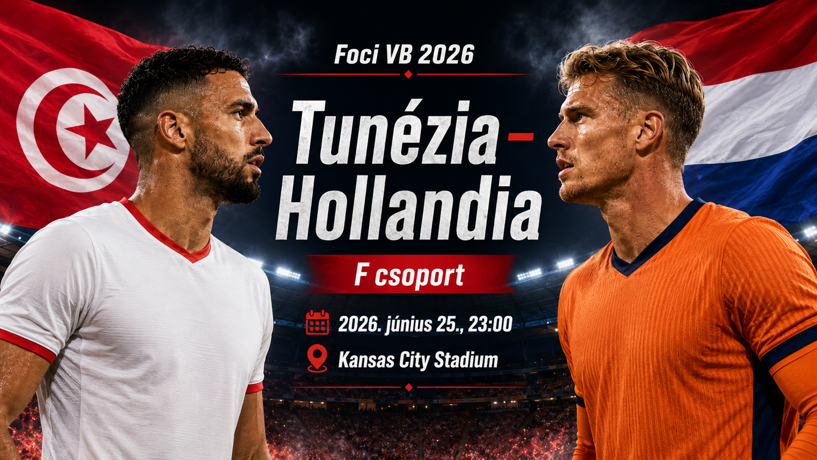 Foci VB 2026: Tunézia vs Hollandia