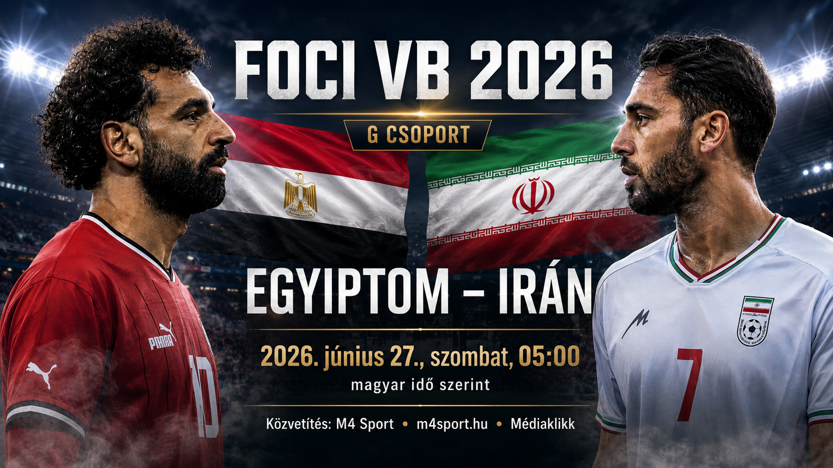 Egyiptom - Irán: Foci VB 2026