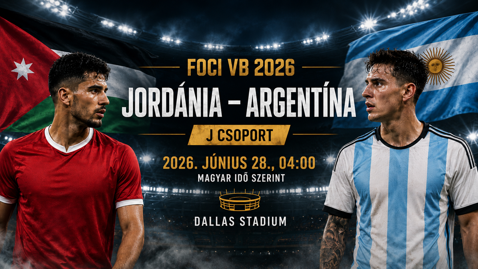 Foci VB 2026: Jordánia - Argentína