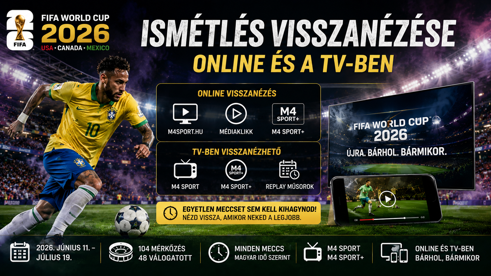 FIFA 2026 ismétlés a képernyőn