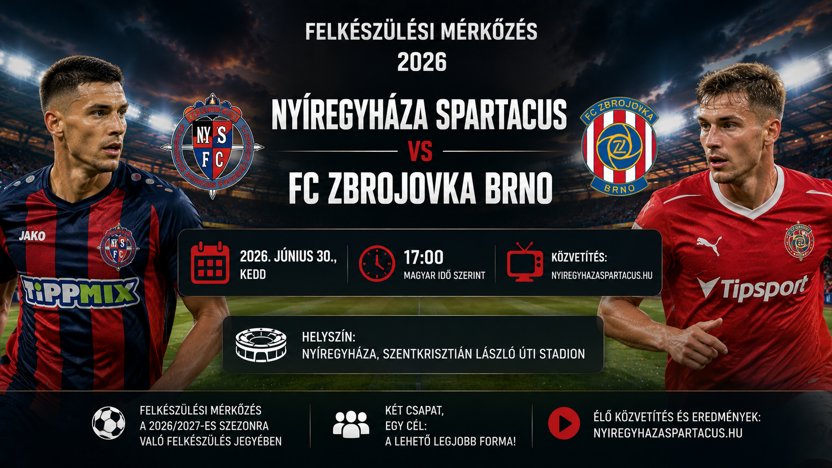 Felkészülési mérkőzés: Nyíregyháza vs Zbrojovka