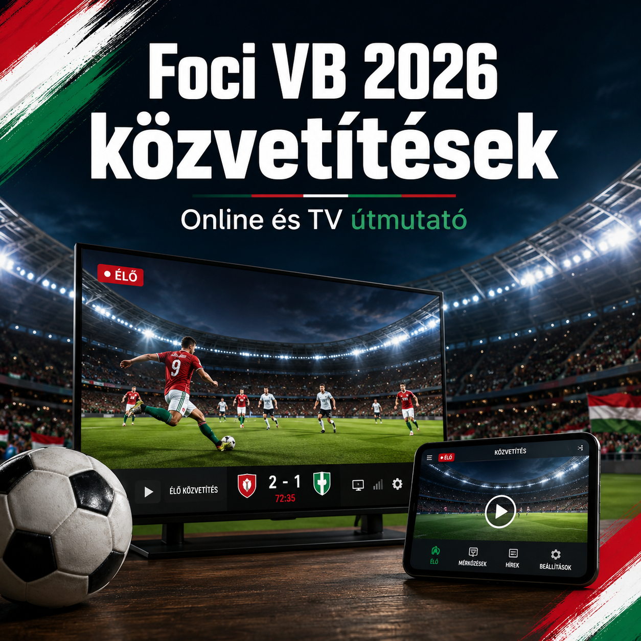 Hol nézhető a Foci VB 2026 közvetítés Online és TV